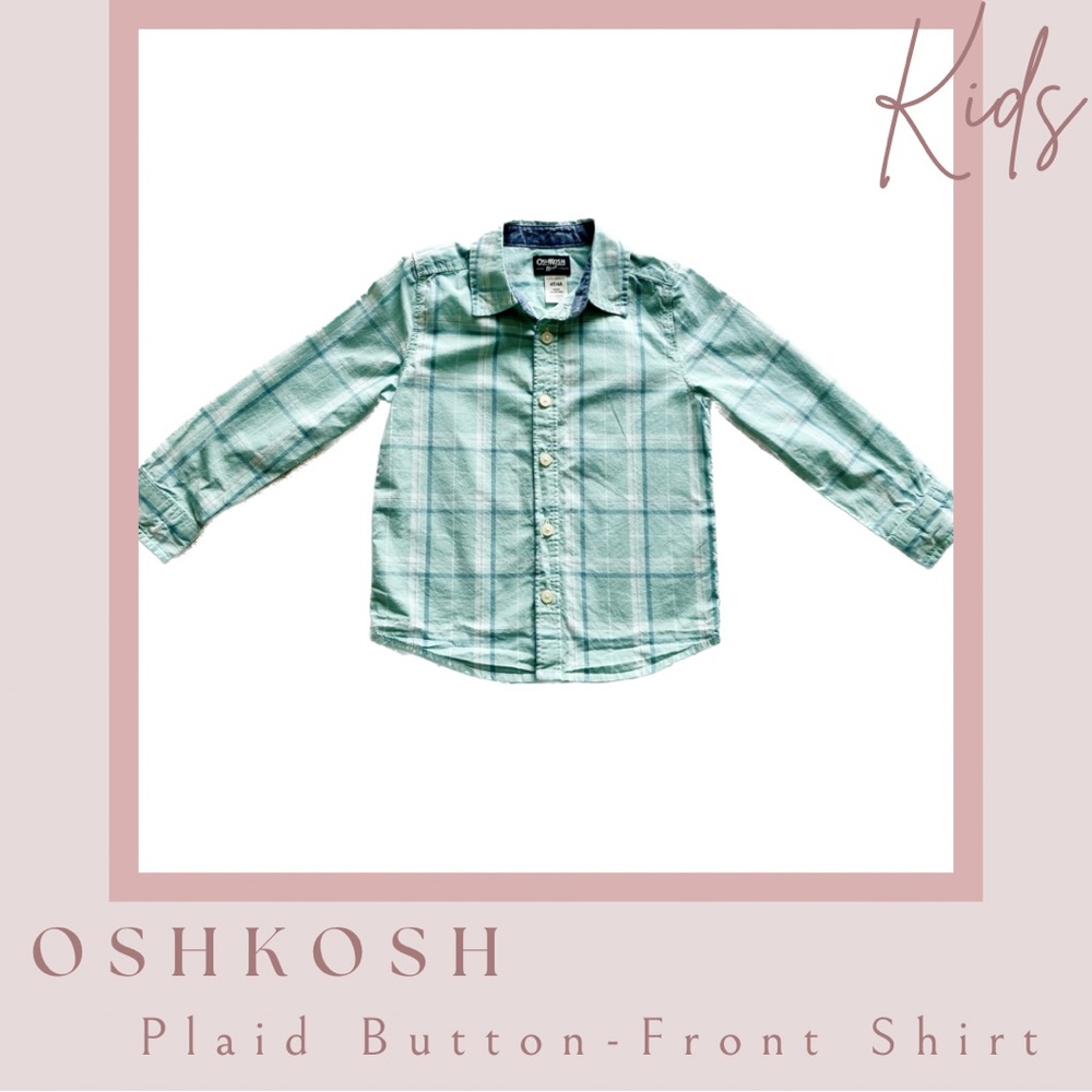 2 for $10/OshKosh Plaid Button-Front Shirt